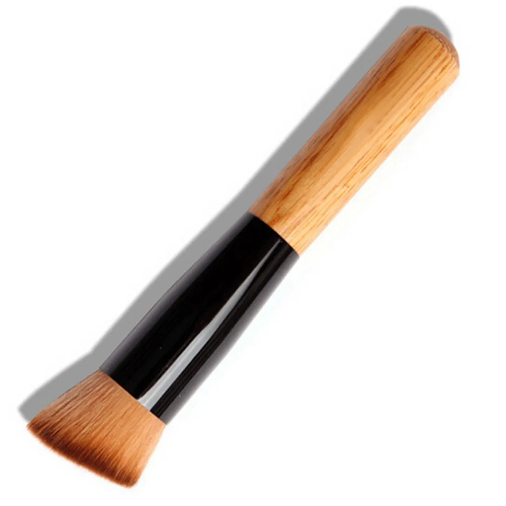 

1pcs Prof angle Brush Bamboo Handle Multi-function Makeup Brushes eyeshadow foundation face liquid Base Cosmetics Make up tool