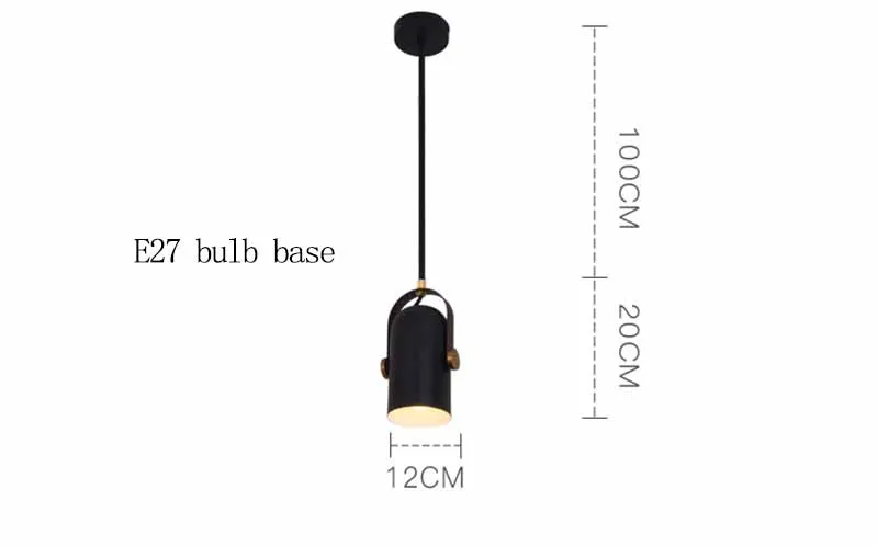 Современный светодиодный подвесной светильник Промышленный Лофт женский магазин одежды потолочные прожекторы скандинавский черный прикроватный подвесной светильник для спальни