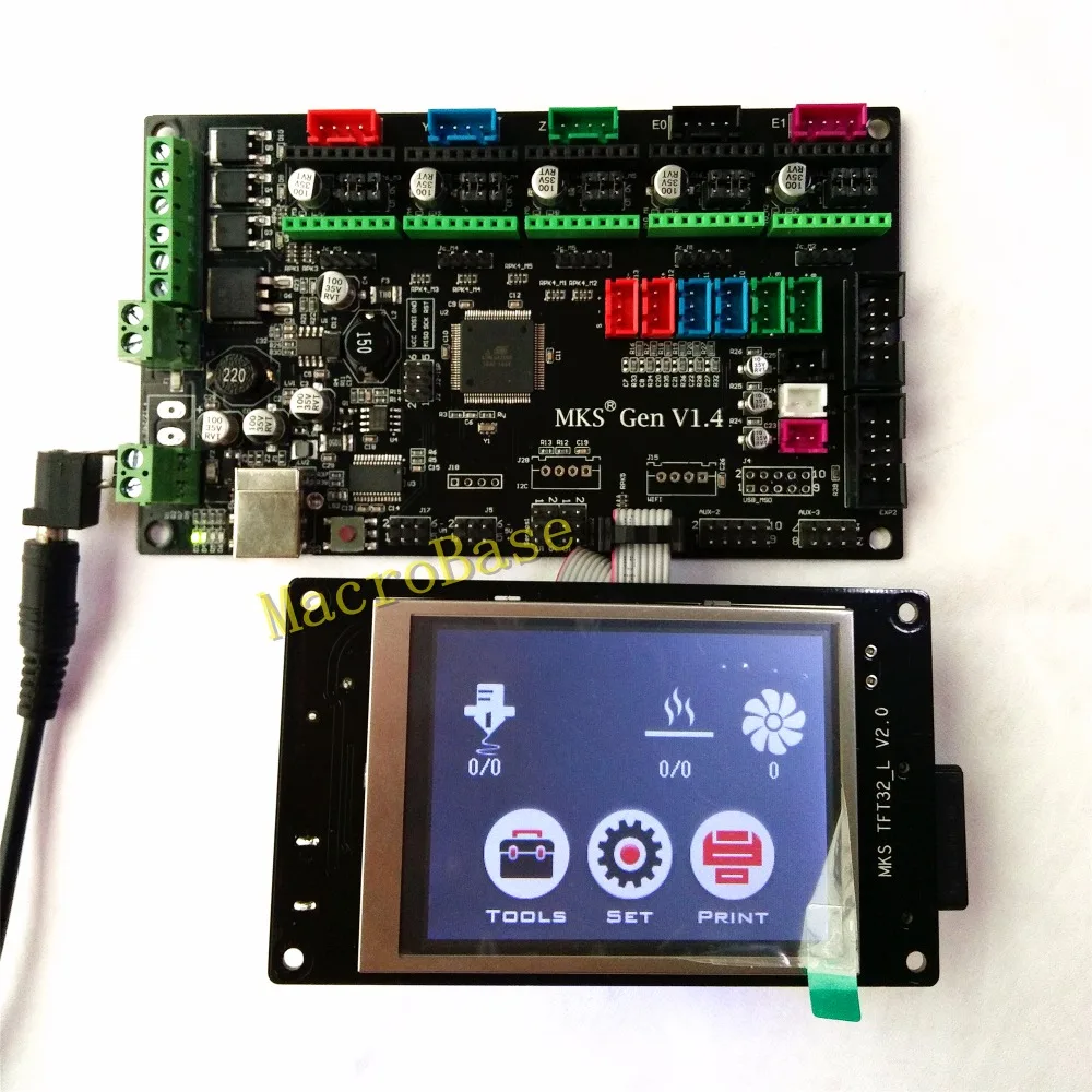 MKS GEN controller with MKS TFT32 colorful touch screen 3d printer DIY starter kit mega2560 mainboard
