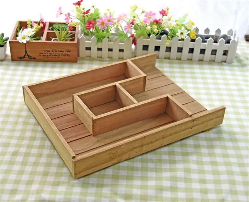 Полка с деревянным дисплеем Zakka настенный держатель кухонная коробка поднос для