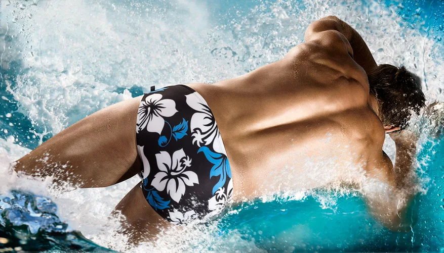 SD378 новые купальные костюмы AUSTINBEM мужские сексуальные шорты для плавания с цветочным принтом летние пляжные мужские шорты для плавания трусы купальники sunga
