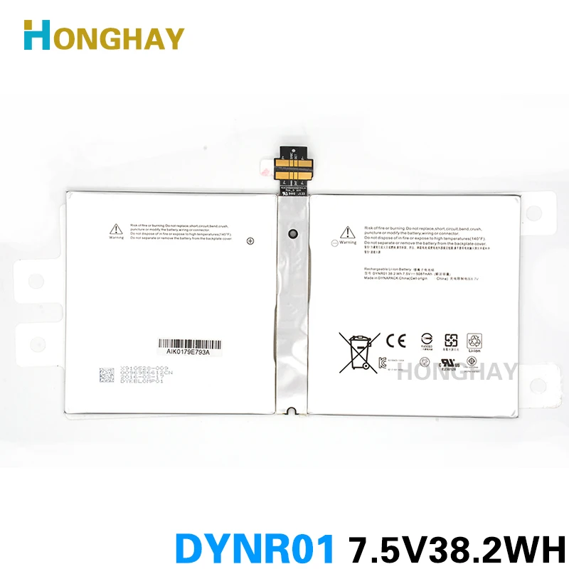 Honghay DYNR01 Планшеты Аккумулятор для Microsoft поверхности Pro4 Pro 4 1724 Планшеты G3HTA027H 7.5 В 5087 мАч 38.2WH