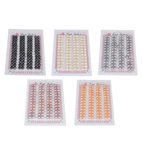 

wb 003218 52pairs Grade AA Natural Half Drilled Cultured Freshwater Pearl Beads 6.5-7mm