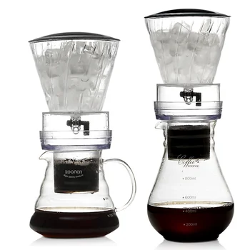 YRP Water Drip Coffee Machine New Reusable Filter Tools Glass Espresso Coffee Dripper Pot Ice Cold Brew Coffee Maker BDH-04 1