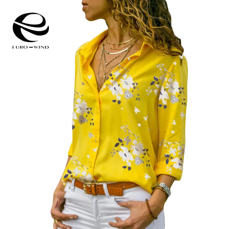 Женские топы, блузки, осень, элегантная шифоновая блузка с длинным рукавом и v-образным вырезом, Женская рабочая одежда, рубашки размера плюс 5XL, блуза с отворотом
