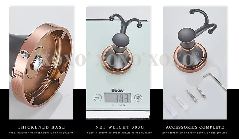 XOXO Европа роскошные Ванная комната оборудование комплект медный сплав двойного назначения удар и вставьте аксессуары для Ванная комната улучшение