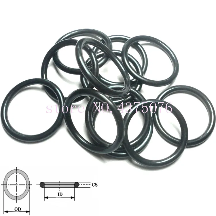 

57 58 60 62 63 65 68 70 72 75 80 85 90 95 100 105 110*2.4(OD*Thickness) Black NBR Rubber O Ring Washer O-Ring Oil Seal Gasket