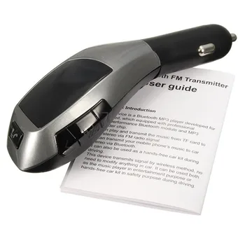

X5 Bluetooth Handsfree Car Kit with USB Port Charger and FM Transmitter SD MP3 music Player