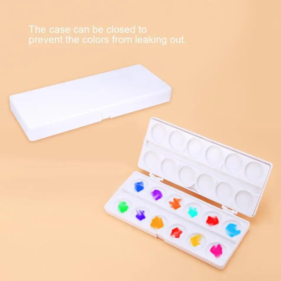 3 Sets Ink Plate Practical Color Palettes Artist Mixing Trays Paint
