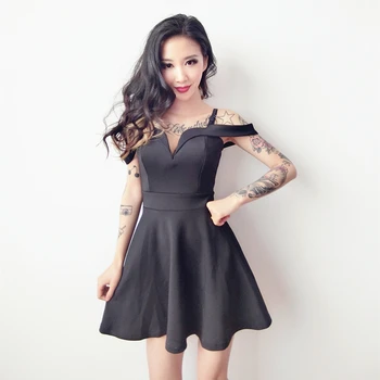 

Women Dance Costume Sexy Stage Dress For Singers Black Nightclub Rave Clothes Pole Dance Outfit Dj Ds Gogo Dancing Wear DC2012