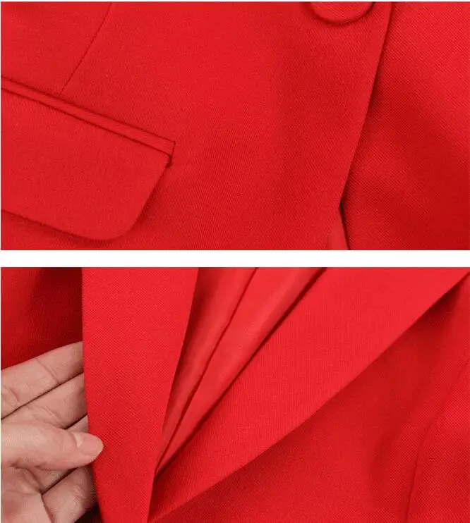 New Blue Red Pant Suits Fashion Blazer Suits Womens Suit Jacket Wide Leg  Pants Two Sets Business Professional Suit Trousers From Alluring, $144.05