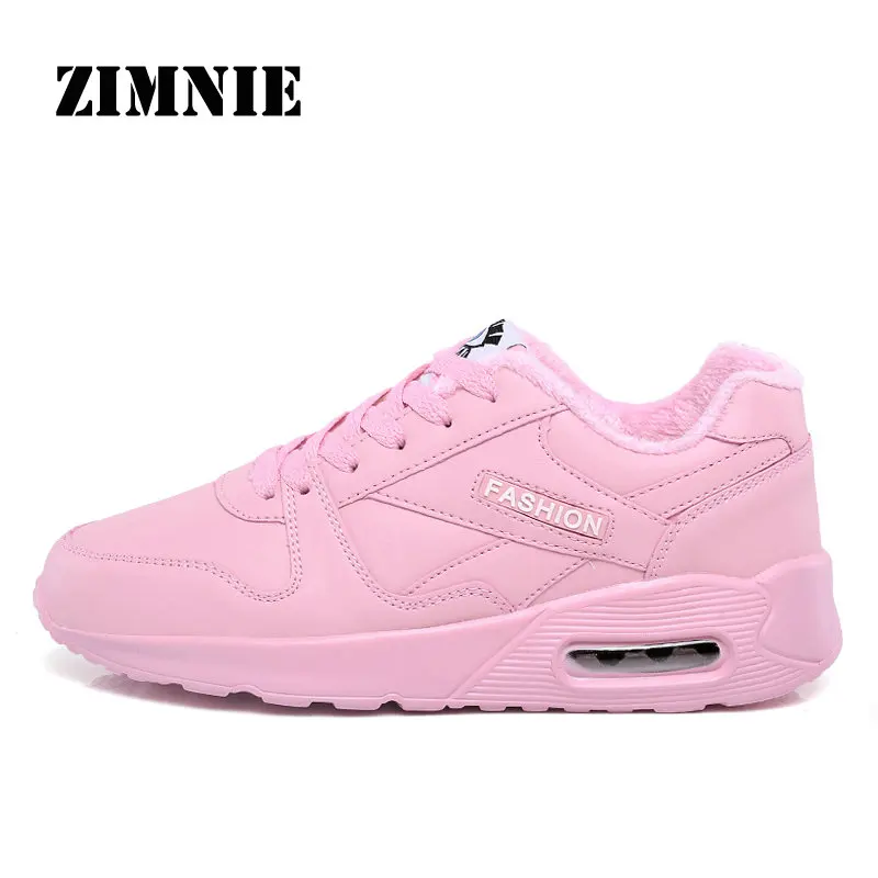 ZIMNIE النساء احذية الجري Krasovki إمرأة رياضية 2019 رياضية النساء Zapatillas Deportivas موهير احذية الجري الوردي حجم 7.5
