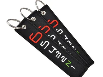 

1N234567 Race Shift High Quality Twill Fabric Embroidery Motorcycle Keychain Motorbike Key Tag