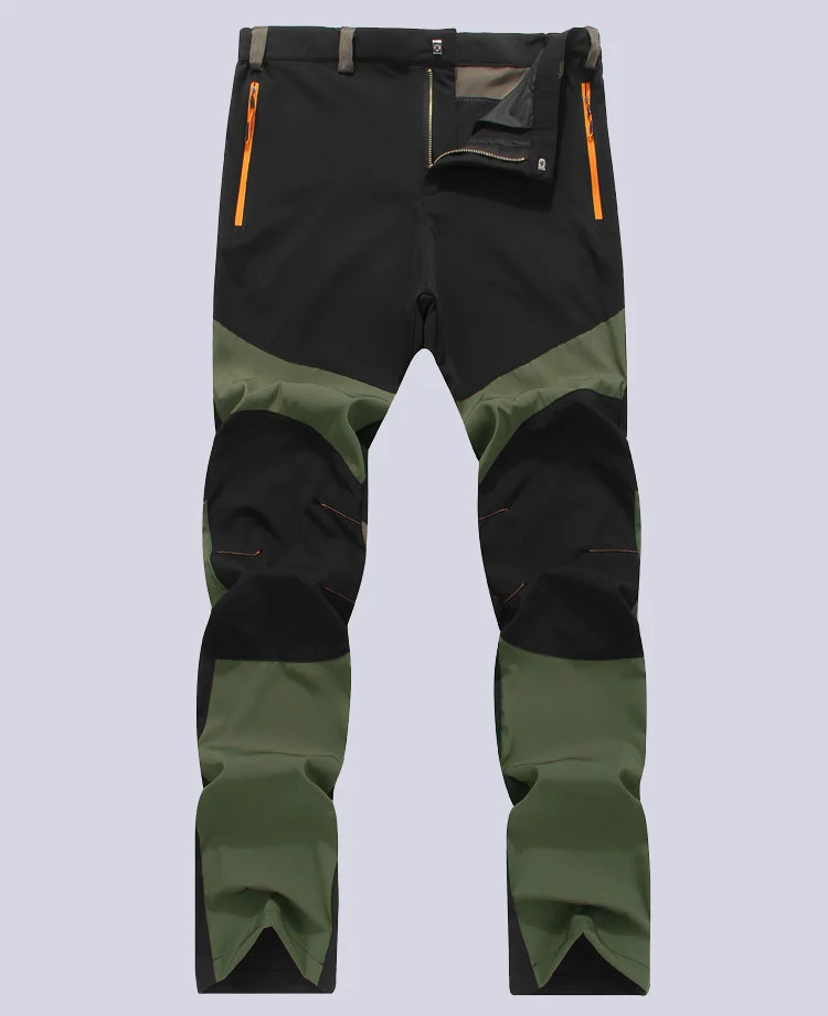 Летние ультра тонкие мужские повседневные брюки Армейский Зеленый Мужские дышащие свободные брюки Модные мужские быстросохнущие стильные брюки, AM000