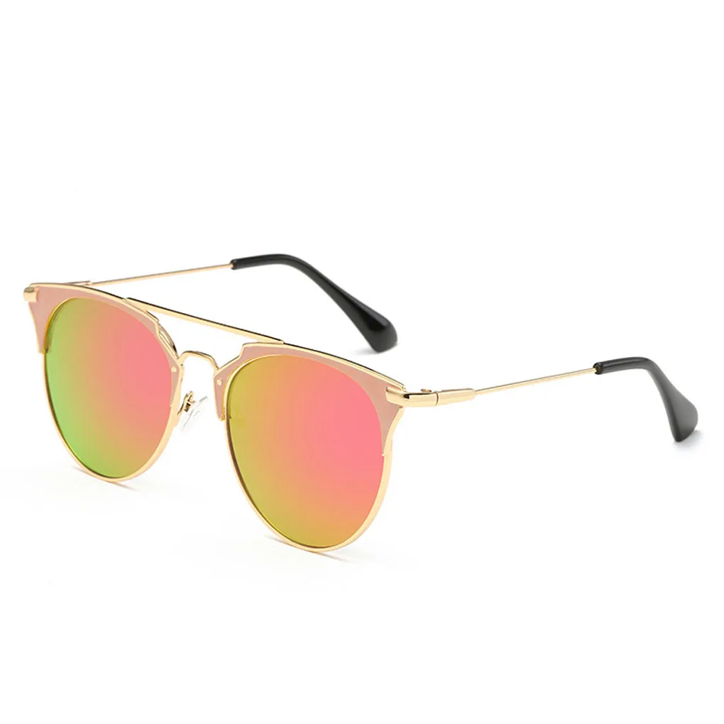 Модные Унисекс PC линза в металлической оправе солнцезащитные очки UV400 защиты очки для Для женщин/человек