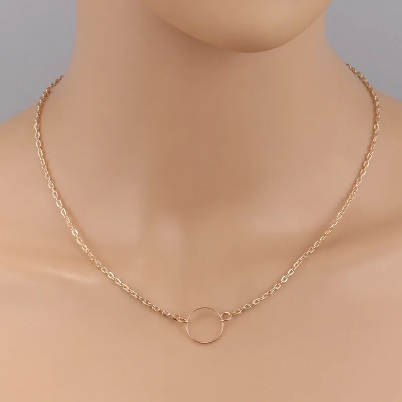 

Fashion Major Suit Temperament Clavicle Chain Personality Fashion Concise Circle Necklace Necklace For Women Jewelry Christmas