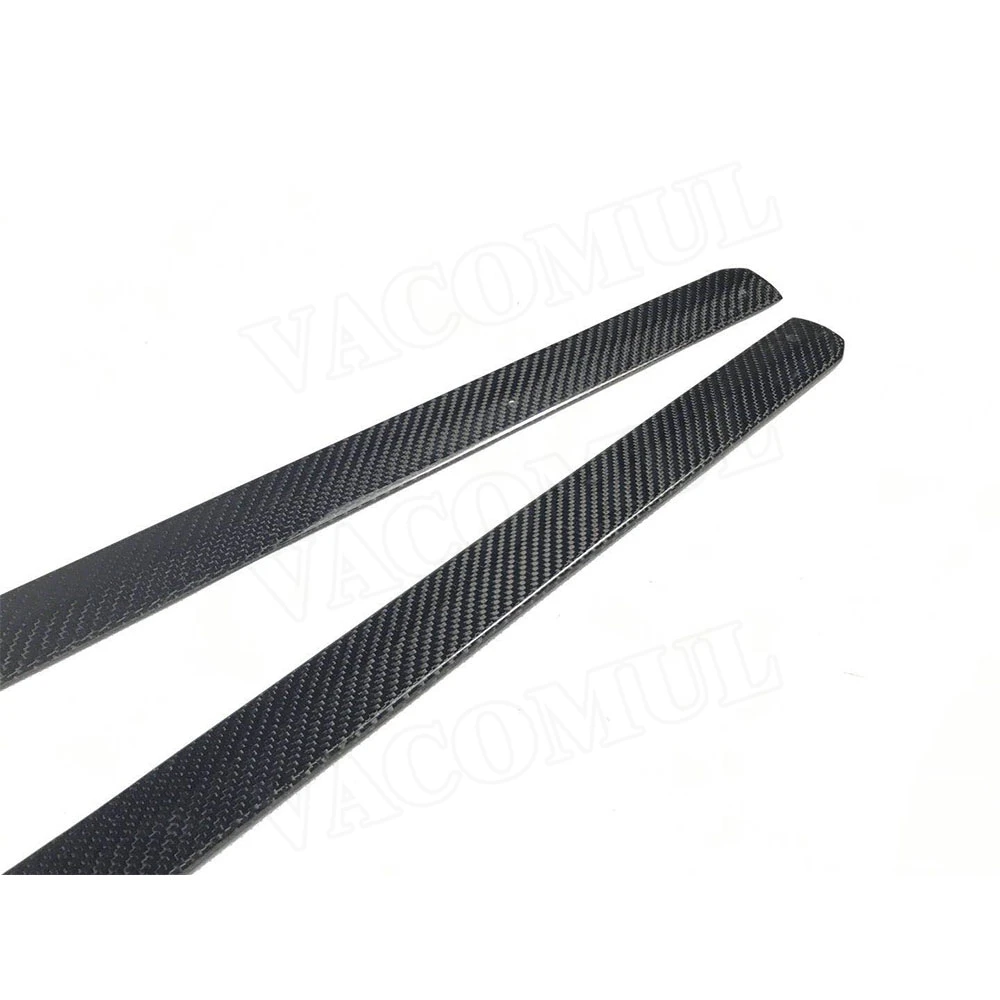 Carbon Fiber Side Skirts Door Flaps blade for Audi A3 Sline S3 RS3 Sedan 4 door fender Aprons Car Styling