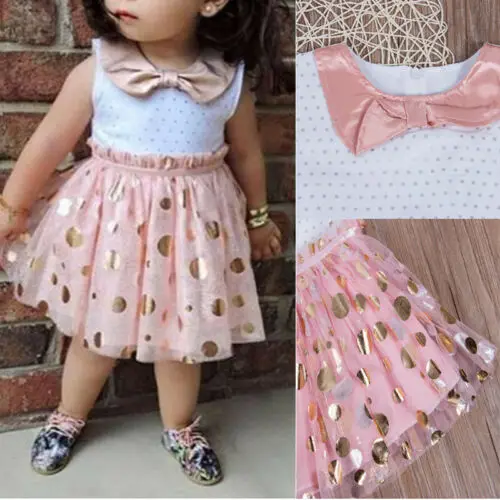 

2019 Summer Toddler Kids Baby Girls Tulle Tutu Party Princess Dress Sleeveless