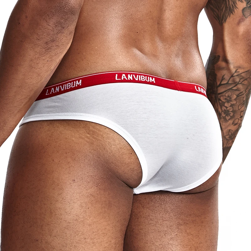 

NEW Bikini Briefs Men Underwear Cotton Soft Underwear Gay Small Briefs Gay Jockstrap Sexy Panties for Men