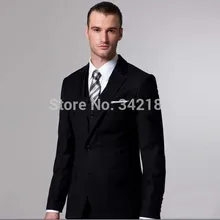 Новейшие стильные Черные смокинги для жениха с боковыми разрезами и двумя кнопками/лучшие мужские для шаферов, мужские свадебные костюмы/костюмы для жениха