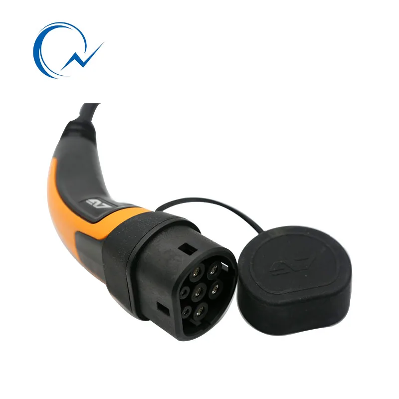 16A EV Cable Type 2 to Type 2 IEC 62196-2 single phase EV Charging Plug With 5 Meter spring cable 3.6KW EV charging Mennekes