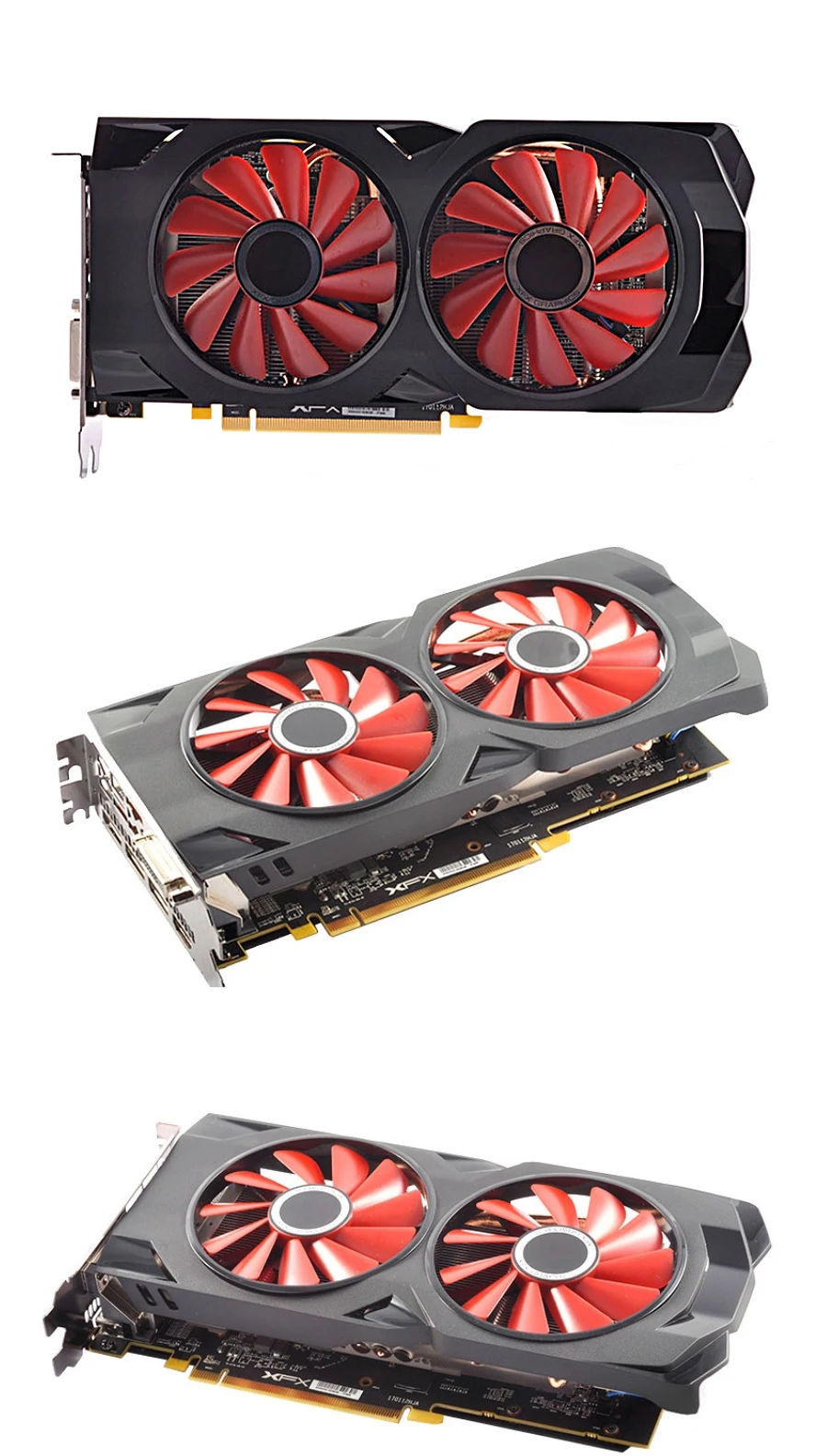 Видеокарты XFX RX570 4 ГБ GDDR5 256bit PCI-E 3,0 HDMI DisplayPort DVI-D 2048SPs настольные игровые графические карты