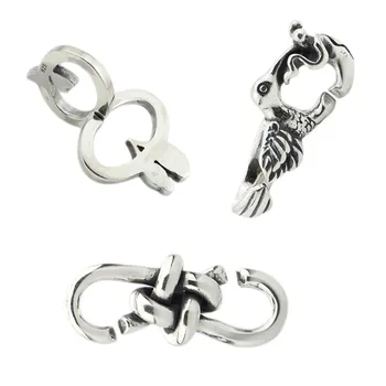 

Emith Fla 925 Sterling Silver Charm Beads Chain Link Locks Lobster Clasp for Women Fit for European Bracelets Jewelry DIY Bead
