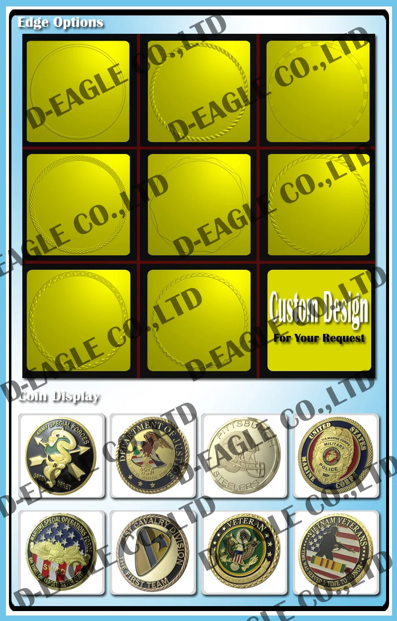 Военно-морская служба по розыску/морская полиция хорошо продаваемая позолоченная монета/сувенир/медаль 1207