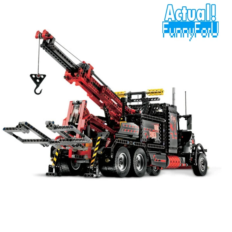 

Technic Series 1927pcs The American heavy container trucks Model Building blocks Bricks legoINGly 8285 toys for children