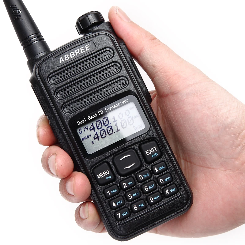 ABBREE AR-52 перекрестный репитер Дуплексный режим работы VHF/UHF 136-174/400-480MHz Двойной прием 2-PTT Walkie Talkie Ham+ Автомобильное зарядное устройство