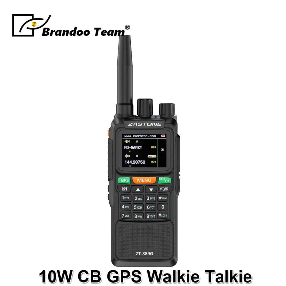 

889G GPS Walkie Talkie 10W 999CH 3000mAh UHF 400-520 / VHF136-174MHz Ham CB Radio HF Transceiver for Explore Hunting