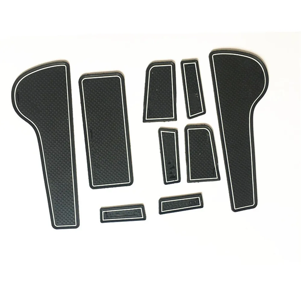 

9Pcs/Set Silica Gel Car Door Groove Mat Anti Slip Mat Sticker Gate Slot Pad Door Cup Holder Mats For Chevrolet Cruze Accessories