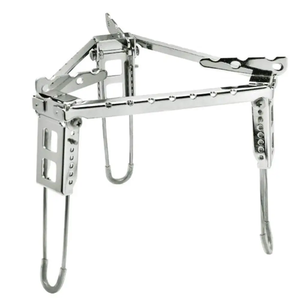 

Foldable Cooking Rack Gas Stove Foldable Anti-slip Outdoor Pot Rust-free Portable Triangle Stand Holder Camping Stainless Steel