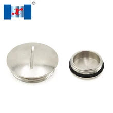 40 шт./пакет M20 латунной резьбой Винт конца Кепки металла заглушка