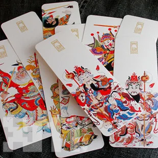 1 шт. благоприятная дверь Бог Закладка 10 листов/набор китайские элементы классические милые подарки другу каждый набор