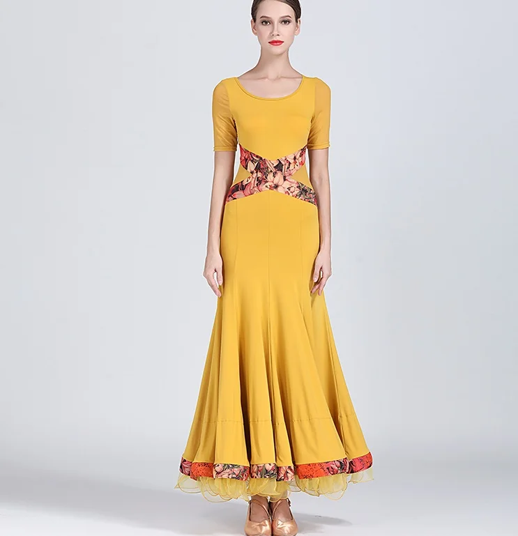 Ballroom Dance Competition Dresses Ballroom Dresses Waltz Dancing Waltz Dress red blue yellow S9037