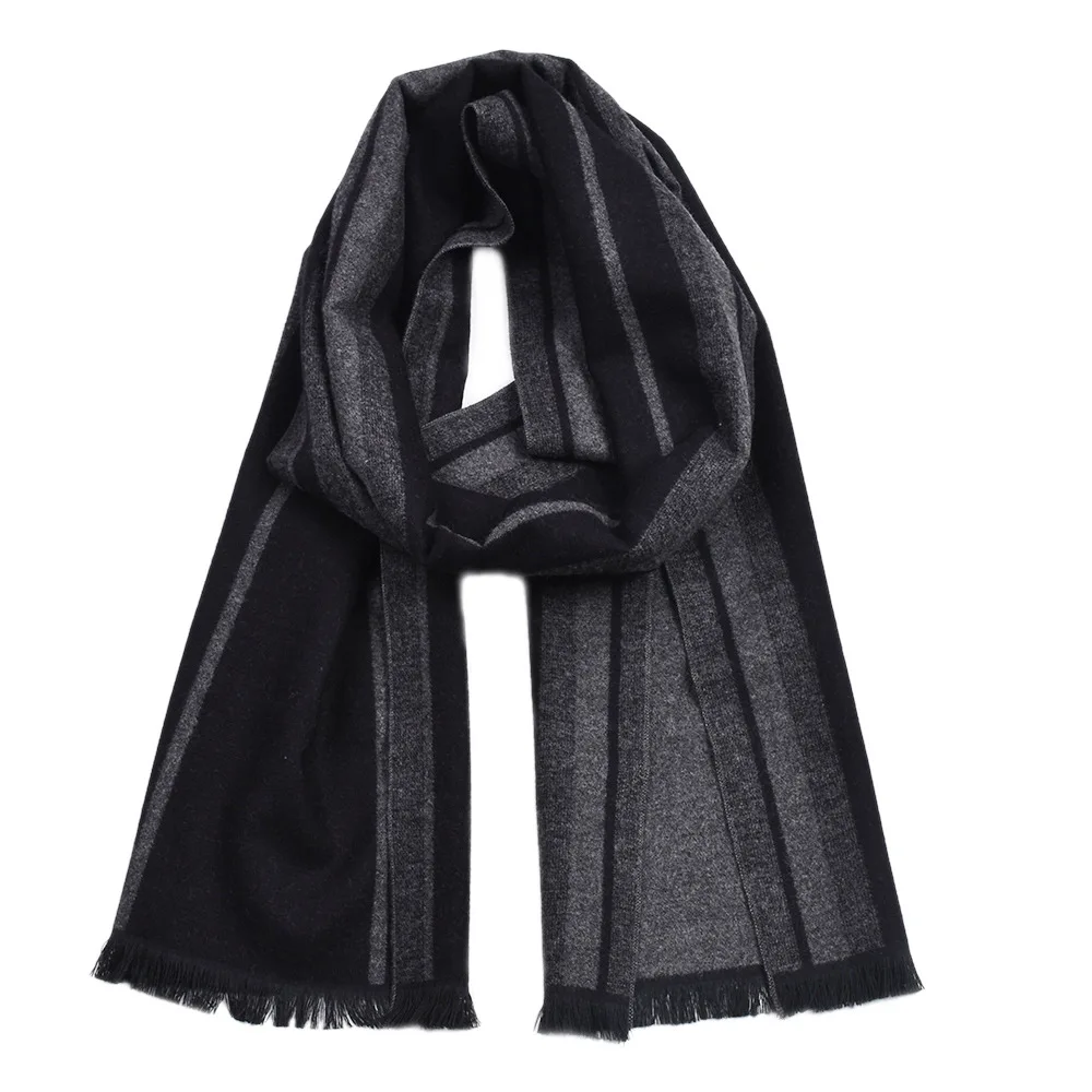 Guttavalli Fashion Men British StyleDouble Sides Woven Long Warm Shawl
