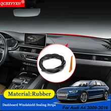 QCBXYYXH авто-Стайлинг С нескользящими резиновыми подошвами и звуконепроницаемые не пропускающие шума Пылезащитная крышка приборной панели автомобиля лобового стекла автомобиля уплотнительные ленты Запчасти для Audi A4 2009