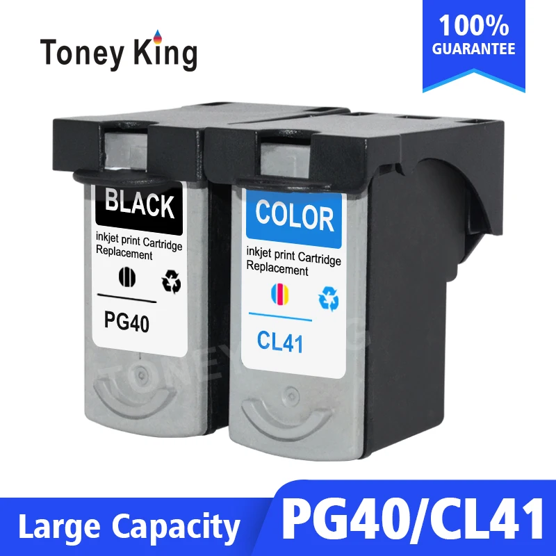 Toney universal (король чернильный картридж для принтера Canon PG40 CL41 PG-40 CL-41 iP1600 IP1700 IP1800 PG 40 CL41 MP140 MP450 MP470 принтер
