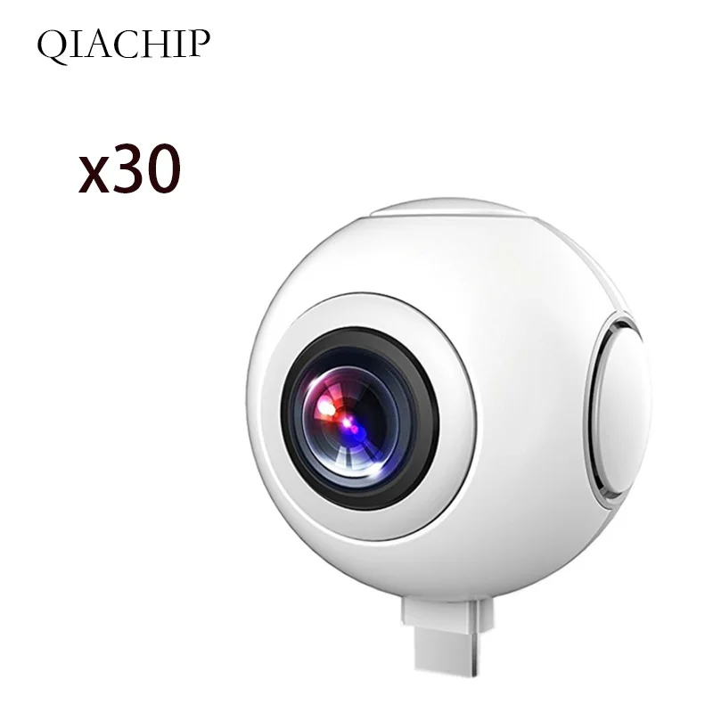 

720 360 Degree Panoramic Camera VR Camera HD Video Dual Wide Angle Lens Real Time Seamless Stitching for Android Smartphone