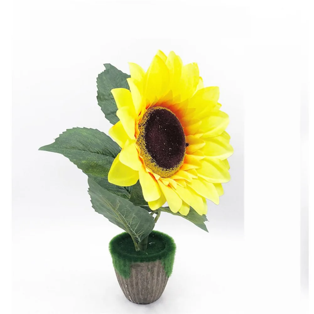 Sunflower Pot Christmas Artificial Flowers Home Wedding ...