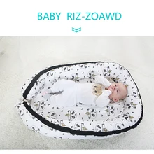 Детское гнездо, детская кроватка, портативная изоляция для новорожденных, бионическая кроватка для путешествий, Детская Хлопковая колыбель с Бампером для сна