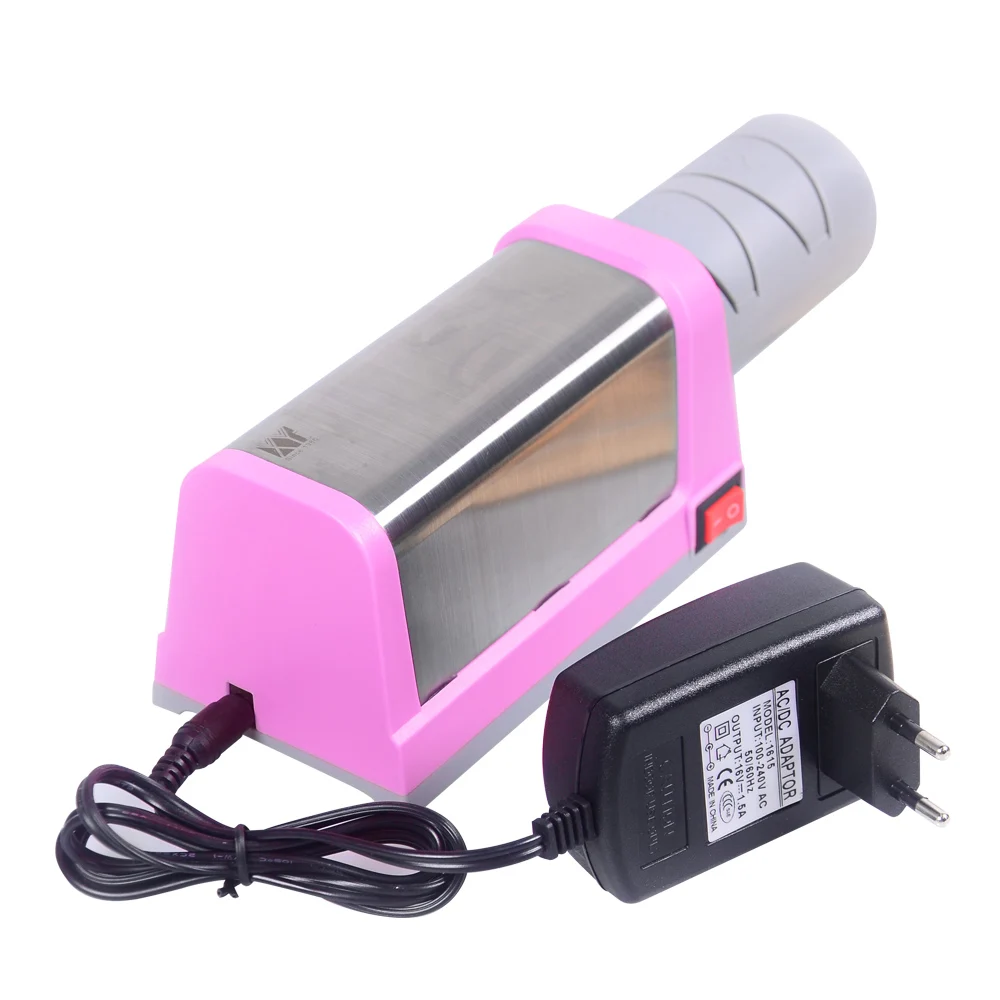 XYJ Brand Pink Electric Diamand Knife Sharpener High Quality 4 Stages