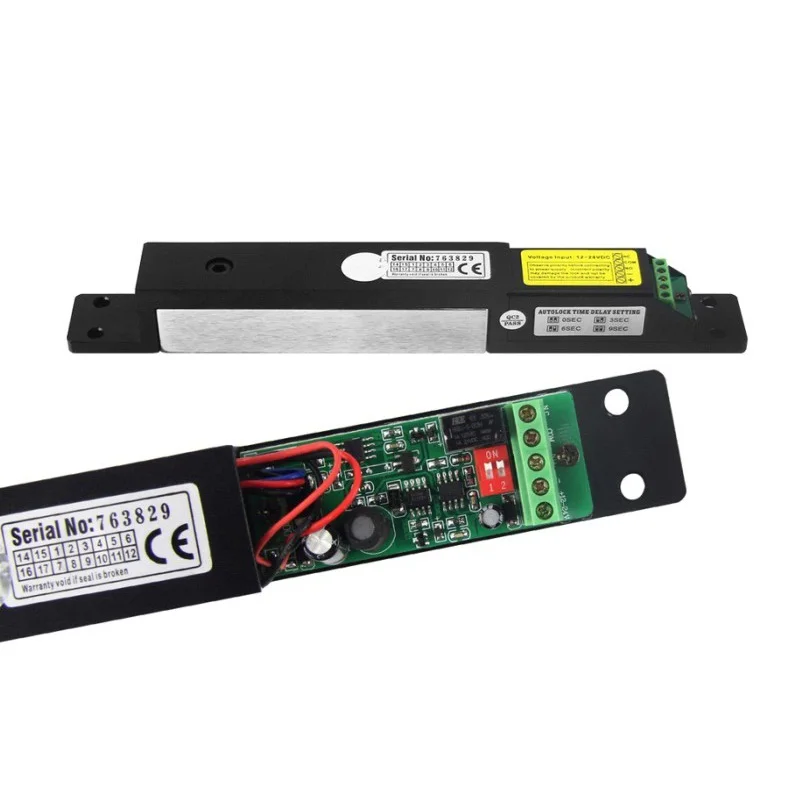 24VDC 12VDC с задержкой времени скрытый сдвижный замок Электрический магнитный для