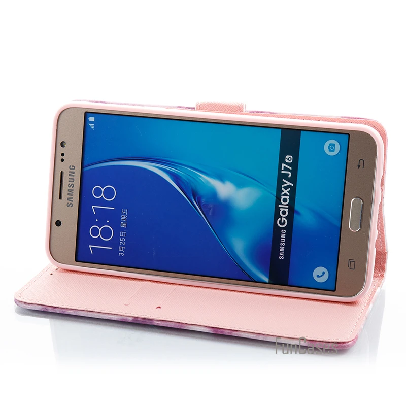 Leather Wallet Flip Marble Case For Samsung Galaxy J7 2016 Phone Cover Accessory For sansung samsun sumsung sumsang