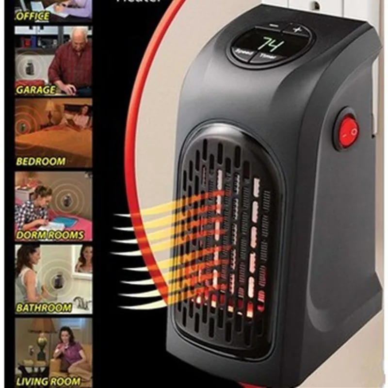 400W Household Heater Mini Fan Heater Solar Energy Equipment Electric Heater Stove Radiator