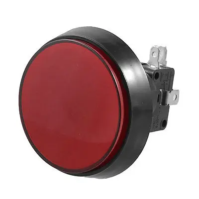 

Momentary Arcade Game AC 250V 15A 50mm Dia Circular Push Button Red + Micro Switch 60mm