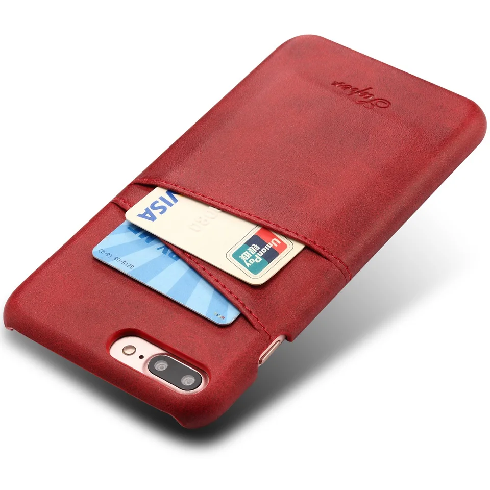 ZYSTERT Case for iPhone 6 Plus iPhone 6ケースカバーレザー高級財布カードホルダーiPhone 7 6 6s Plus Funda用ソフトバックCapa