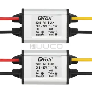 

2 PCS/LOT Power Supply Module DC 8~22V to 1~15V 3A Voltage Regulator/Power Converter DC 5V 12V 45W Power Adapter/Driver Module