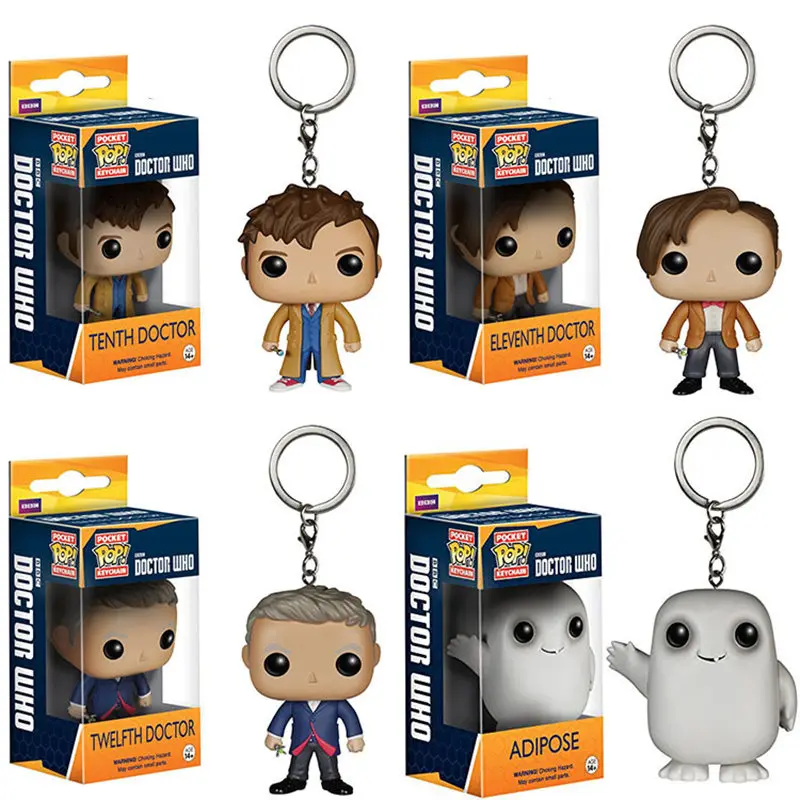 Funko POP Doctor Who 10th/11th/12th adipeux figurine d'action Anime cadeau jouet porte-clés Collection jouets pour enfants avec boîte de vente au détail